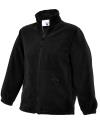 UC603 Children's Full Zip Fleece Black colour image